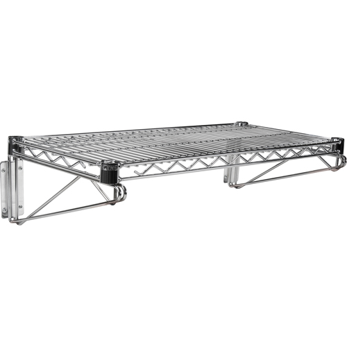 Direct Wall Mount for Chromate Wire Shelving, Single Bracket, 200 lbs. Capacity, 14" D Absolute Business Supply