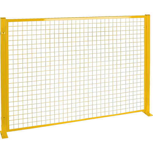 Mesh Style Perimeter Guard, 4' H x 8' W, Yellow Absolute Business Supply
