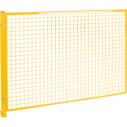 Protecteur de p&eacute;rim&egrave;tre de style treillis, 4' h x 8' la, Jaune Absolute Business Supply