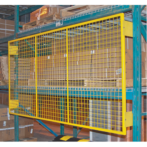 Grilles de protection arri&egrave;re pour palettier, 132" la x 48" h, Ferrures de 6" Absolute Business Supply