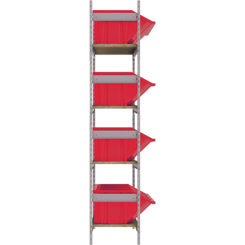 &eacute;tag&egrave;res larges avec bacs g&eacute;ants en plastique, Acier, Sans boulons, De base, 66" la x 72" h x 18" p Absolute Business Supply