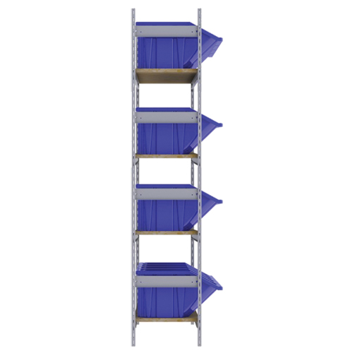 &eacute;tag&egrave;res larges avec bacs g&eacute;ants en plastique, Acier, Sans boulons, De base, 66" la x 72" h x 18" p Absolute Business Supply