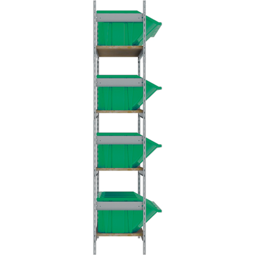 &eacute;tag&egrave;res larges avec bacs g&eacute;ants en plastique, Acier, Sans boulons, De base, 66" la x 72" h x 18" p Absolute Business Supply