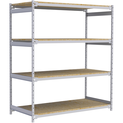 Wide Span Record Storage Shelving, Steel, 4 Shelves, 72" W x 32" D x 84" H Absolute Business Supply