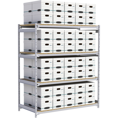 &eacute;tag&egrave;re-classeur de grande largeur, Acier, 4 Tablettes, 72" la x 32" p x 84" h Absolute Business Supply
