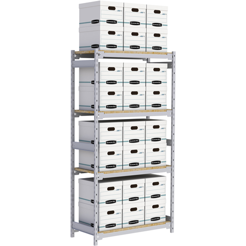 &eacute;tag&egrave;re-classeur de grande largeur, Acier, 4 Tablettes, 42" la x 18" p x 84" h Absolute Business Supply