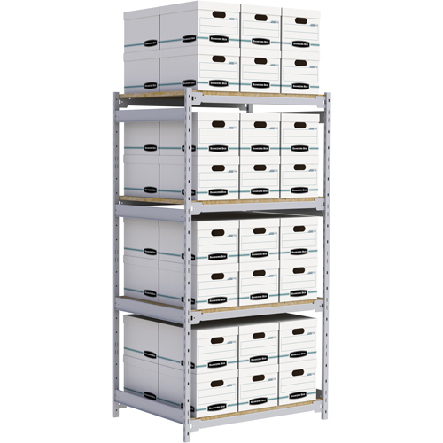 &eacute;tag&egrave;re-classeur de grande largeur, Acier, 4 Tablettes, 42" la x 32" p x 84" h Absolute Business Supply