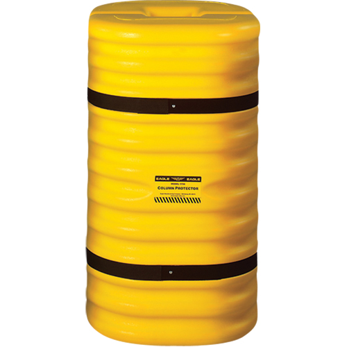 Protecteur de colonne, Ouverture int&eacute;rieure 8" x 8", 24" lo x 24" la x 42" h, Jaune Absolute Business Supply