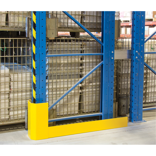 Protecteurs d'all&eacute;es de rayonnages, 3" la x 50" lo x 16" h, Jaune s&eacute;curit&eacute; OSHA Absolute Business Supply