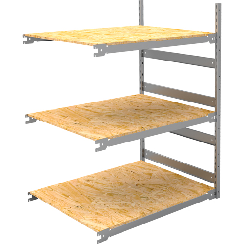 &eacute;tag&egrave;re-classeur de grande largeur, Acier, 3 Tablettes, 42" la x 32" p x 60" h, Ensemble Ajout Absolute Business Supply