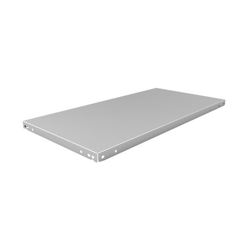 Tablette &agrave; corni&egrave;re perfor&eacute;e, Acier galvanis&eacute;, 48" la x 18" p Absolute Business Supply