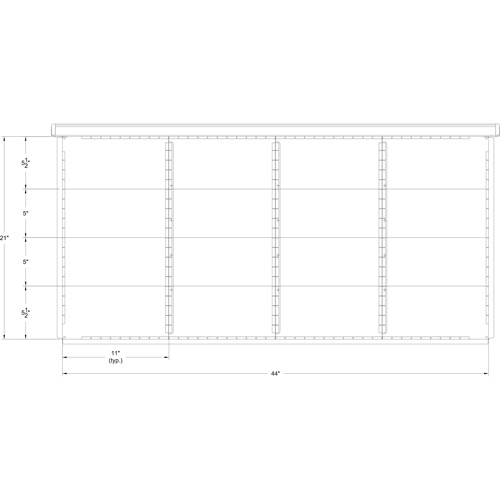 Cabinet d'entreposage &agrave; tiroirs int&eacute;gr&eacute; Interlok Absolute Business Supply