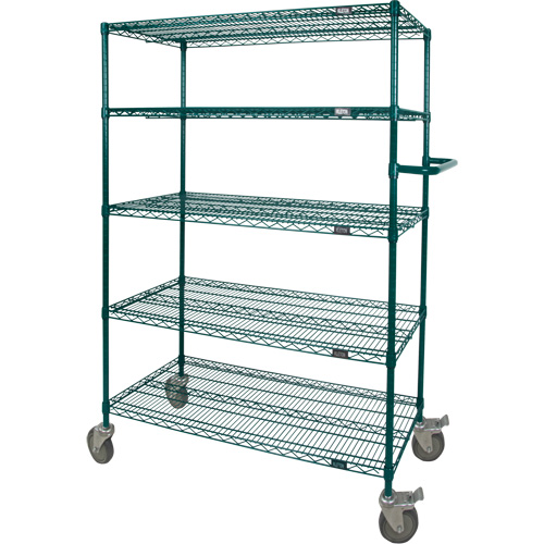 Chariot en treillis m&eacute;tallique &agrave; pousser, Fini &eacute;poxy, 36" x 69" x 24", Capacit&eacute; 600 lb Absolute Business Supply