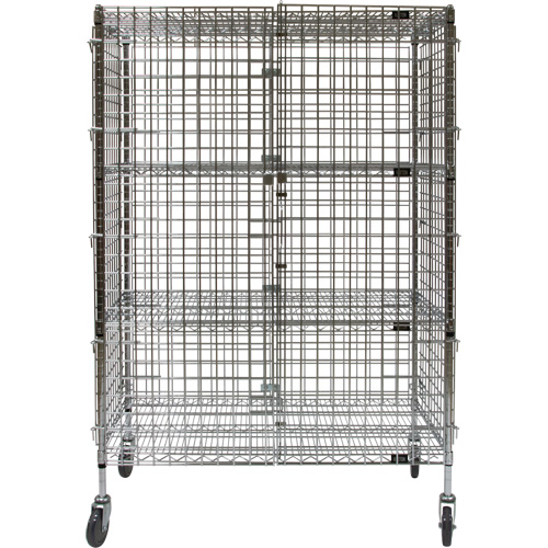 Chariot de s&eacute;curit&eacute;, Chrom&eacute;, 48" x 69" x 24", Capacit&eacute; 500 lb Absolute Business Supply
