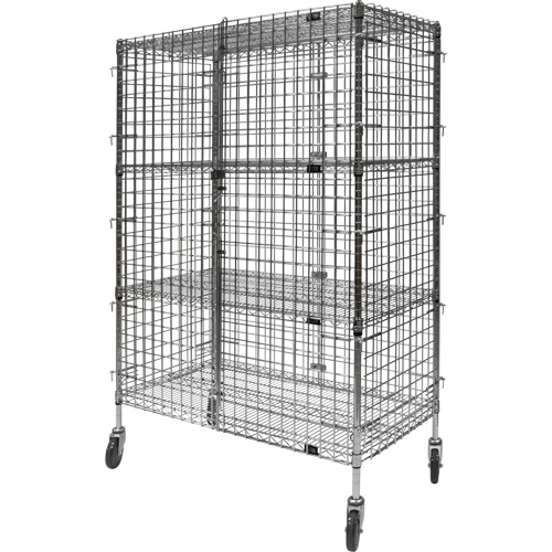 Chariot de s&eacute;curit&eacute;, Chrom&eacute;, 48" x 69" x 24", Capacit&eacute; 500 lb Absolute Business Supply