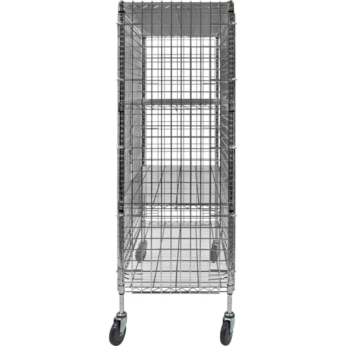 Chariot de s&eacute;curit&eacute;, Chrom&eacute;, 48" x 69" x 24", Capacit&eacute; 500 lb Absolute Business Supply