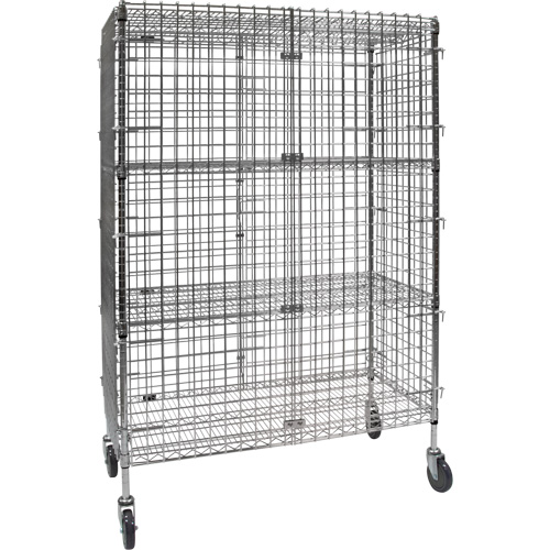 Chariot de s&eacute;curit&eacute;, Chrom&eacute;, 48" x 69" x 24", Capacit&eacute; 500 lb Absolute Business Supply