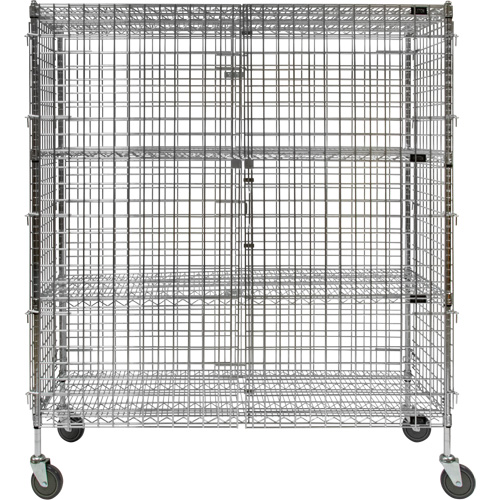 Chariot de s&eacute;curit&eacute;, Chrom&eacute;, 60" x 69" x 24", Capacit&eacute; 500 lb Absolute Business Supply