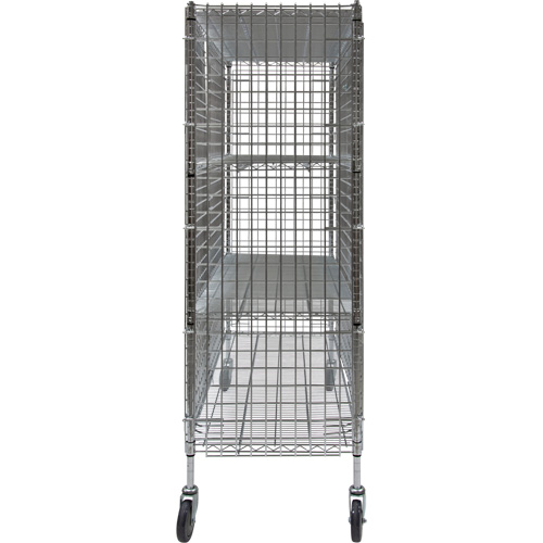 Chariot de s&eacute;curit&eacute;, Chrom&eacute;, 60" x 69" x 24", Capacit&eacute; 500 lb Absolute Business Supply