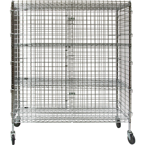 Chariot de s&eacute;curit&eacute;, Chrom&eacute;, 60" x 69" x 24", Capacit&eacute; 500 lb Absolute Business Supply