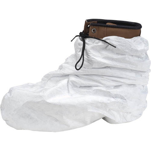 Tyvek&reg; 400 Shoe & Boot Cover, One Size, Polyethylene, White Absolute Business Supply