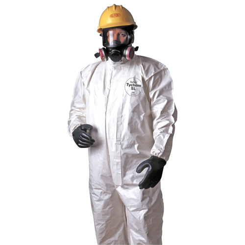 Tychem&reg; 4000 Coveralls, Large, White Absolute Business Supply