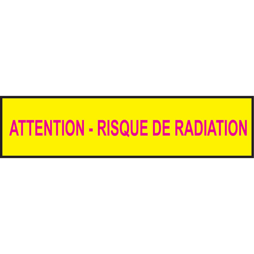 Rubans pour barricades, Français, 3" la x 1000' lo, 3,5 mils, Magenta/jaune Absolute Business Supply