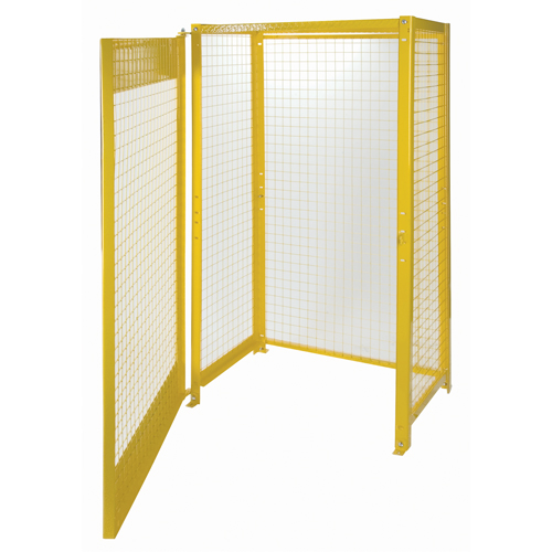 Armoires pour cylindres &agrave; gaz, nbre de bouteilles: 10, 44" , 30" , 74" , Jaune Absolute Business Supply