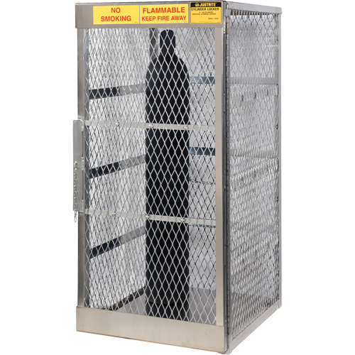 Armoires en aluminium pour bouteilles GPL, nbre de bouteilles: 10, 30" , 32" , 65" , Argent Absolute Business Supply