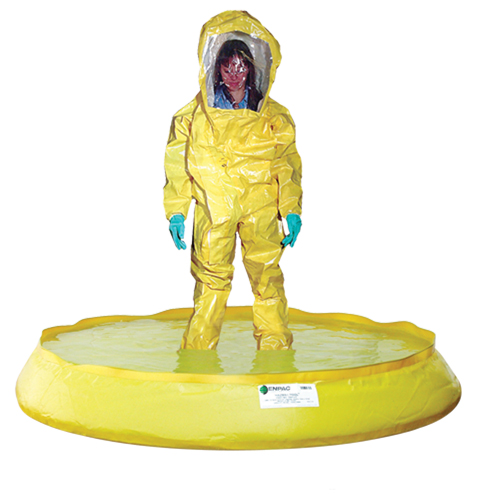 HazMat Pool With Drain, 74" dia., 100 US gal. Capacity Absolute Business Supply