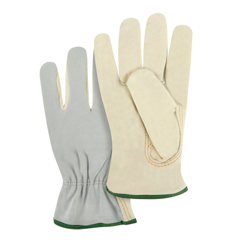 Gants de conducteur &agrave; dos fendu, Moyen, Paume en Cuir fleur de vache Absolute Business Supply