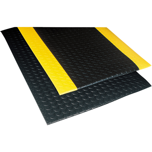 No. 419 Sof-Tred with Dyna-Shield Mats, Diamond, 2' x 3' x 1/2", Black, PVC Absolute Business Supply