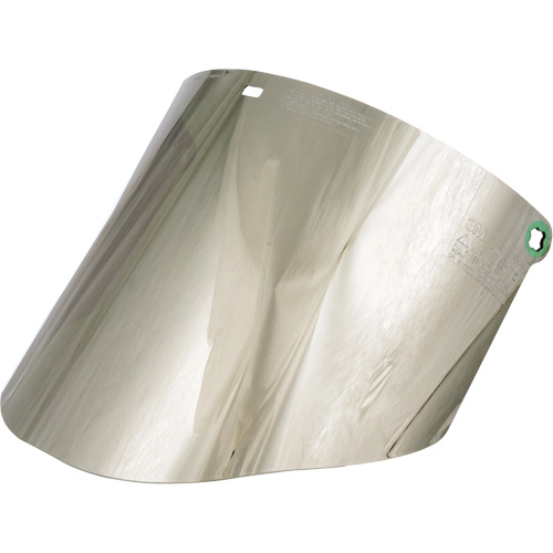 Molded Faceshield Window, Polycarbonate, Green Tint Absolute Business Supply