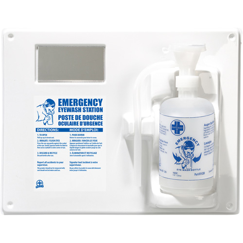 Eyewash Station - Single Station With Empty Bottle Absolute Business Supply