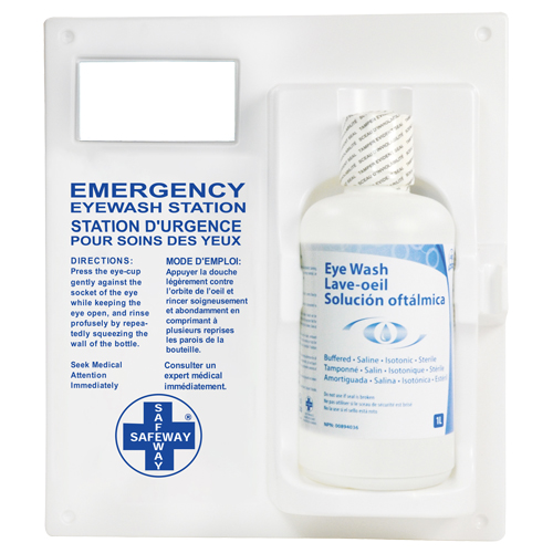 Eyewash Station - Single Station With Eyewash Solution Absolute Business Supply