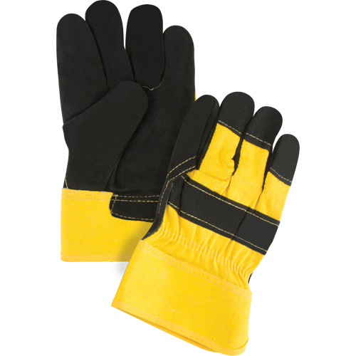 Superior Warmth Winter-Lined Fitters Gloves, Large, Split Cowhide Palm, Thinsulate Inner Lining Absolute Business Supply