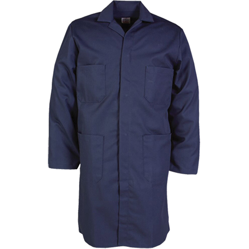 Blouses de travail 100 % coton, Coton, Taille 34, Bleu marine Absolute Business Supply