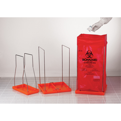 Clavies&reg; Bag Holders, Bio-Hazard, 14" L x 14" W Absolute Business Supply