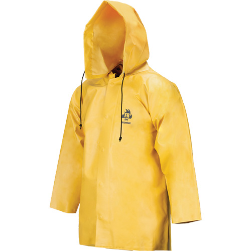 Neo-Slick Chemical & Acid Resistant Rain Jacket, Medium, Yellow, Neoprene Absolute Business Supply