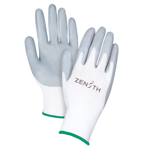 Gants l&eacute;gers enduits et respirants, 8/Moyen, R&ecirc;vetement Mousse de nitrile, Calibre 13, Enveloppe en Polyester Absolute Business Supply