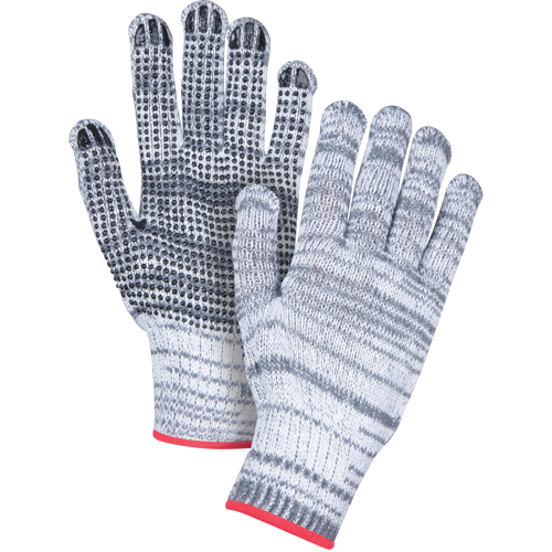 Gants tricot&eacute;s &agrave; pois, Poly/coton, Un c&ocirc;t&eacute;, Calibre 7, Grand Absolute Business Supply