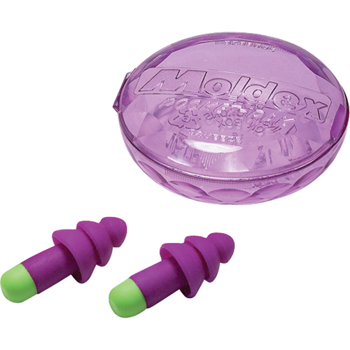 Bouchons d'oreilles r&eacute;utilisables Rockets, Sans cordon, Vrac - &eacute;tui en plastique, 27 dB NRR, Taille unique Absolute Business Supply