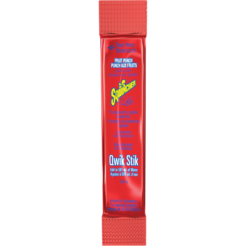Sqwincher&reg; Boisson de r&eacute;hydratation ZERO Qwik Stik, Poudre, Punch aux fruits Absolute Business Supply