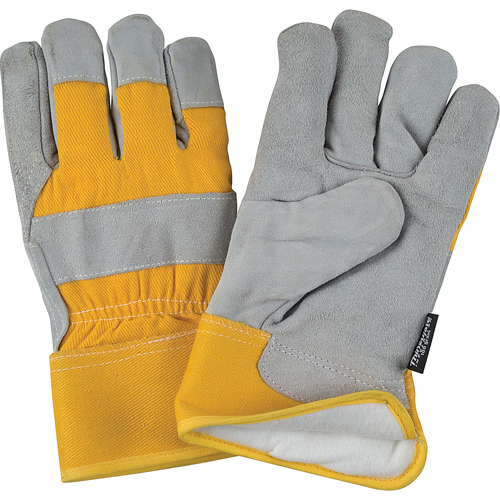 Gants d'ajusteur doubl&eacute;s pour l'hiver &agrave; chaleur sup&eacute;rieure, Moyen, Paume en Cuir de vache refendu, Doublure en Thinsulate Absolute Business Supply