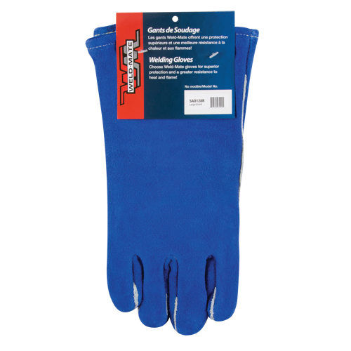 Gants de soudage &agrave; pouce & paume doubles, Cuir de vache refendu, Taille Grand Absolute Business Supply