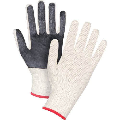 Gants en tricot &agrave; paume enduite, Poly/coton, Un c&ocirc;t&eacute;, Calibre 7, Petit Absolute Business Supply