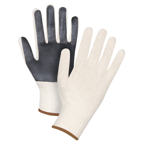 Palm-Coated String Knit Gloves, Poly/Cotton, Single Sided, 7 Gauge, Large Absolute Business Supply