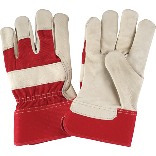 Gants d'ajusteur &agrave; paume s&egrave;che de premi&egrave;re qualit&eacute;, Grand, Paume en Cuir fleur de vache, Doublure en Coton Absolute Business Supply