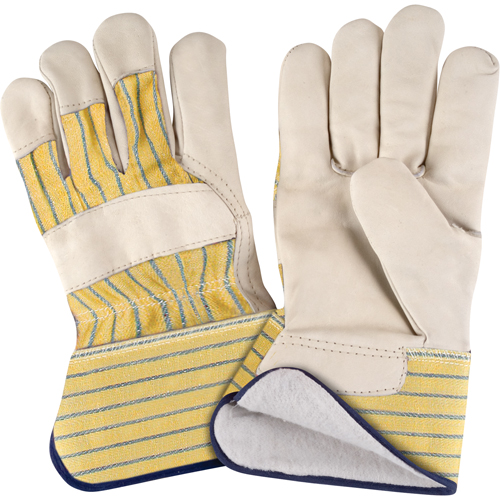 Gant pour ajusteur doubl&eacute;s pour l'hiver r&eacute;sistant &agrave; l'abrasion, T-Grand, Paume en Cuir fleur de vache, Doublure en Molleton de coton Absolute Business Supply