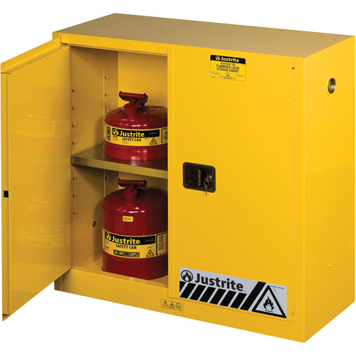 Armoires Sure-Grip EX pour produits inflammables, 30 gal., 2 Porte(s), 43" La x 44" h x 18" p Absolute Business Supply